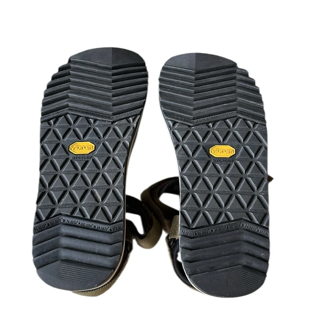 Men’s Teva Olive Green Cross Strap Trail Hiking Outdoor Sandals Sz 10